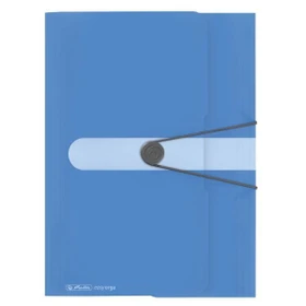 Herlitz Dreiflügelmappe mit Gummizug, A4, baltic blue