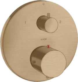 Hansgrohe Axor Starck Thermostat Unterputz mit Ab- und Umstellventil brushed bronze