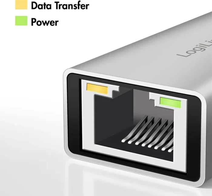 LogiLink LAN-Adapter 2.5G, RJ-45, USB-C 3.0 / USB-A 3.0 [Stecker]
