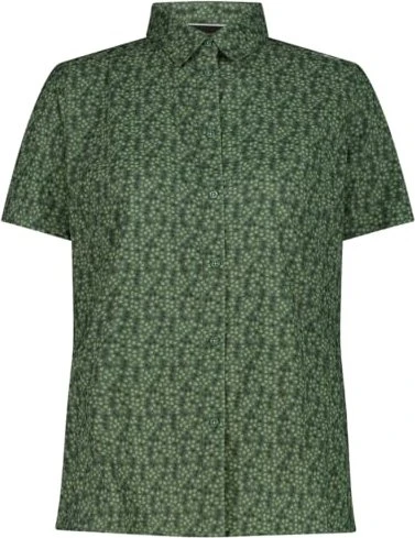 CMP Geometrischer-Druck Hemd kurzarm avocado/pistacchio (Damen)