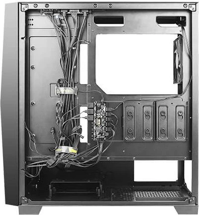 Antec Dark League Dark Fleet DF800 Flux, Glasfenster