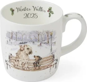 Wrendale Designs Royal Worcester Kaffeetasse Winter Walks 2025 410ml