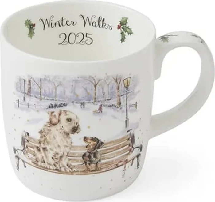 Wrendale Designs Royal Worcester Kaffeetasse Winter Walks 2025 410ml