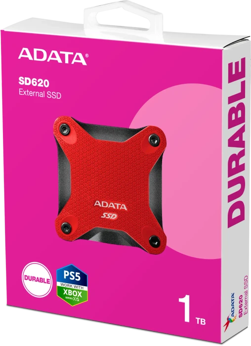 ADATA SD620, rot, 1TB, USB 3.0 Micro-B