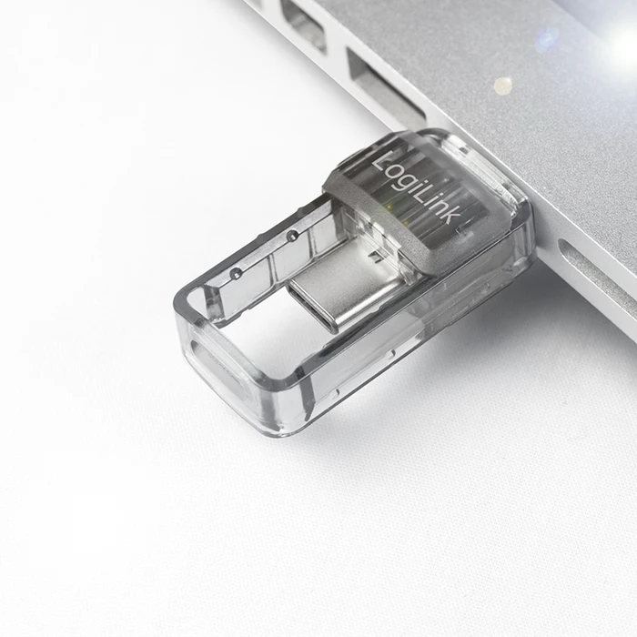 LogiLink Bluetooth 5.0 Adapter, USB-C 3.0/USB-A 3.0 [Stecker]
