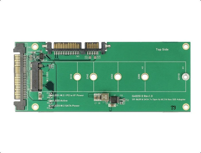 DeLOCK U.2 2.5" -> M.2 PCIe, SATA -> M.2 SATA