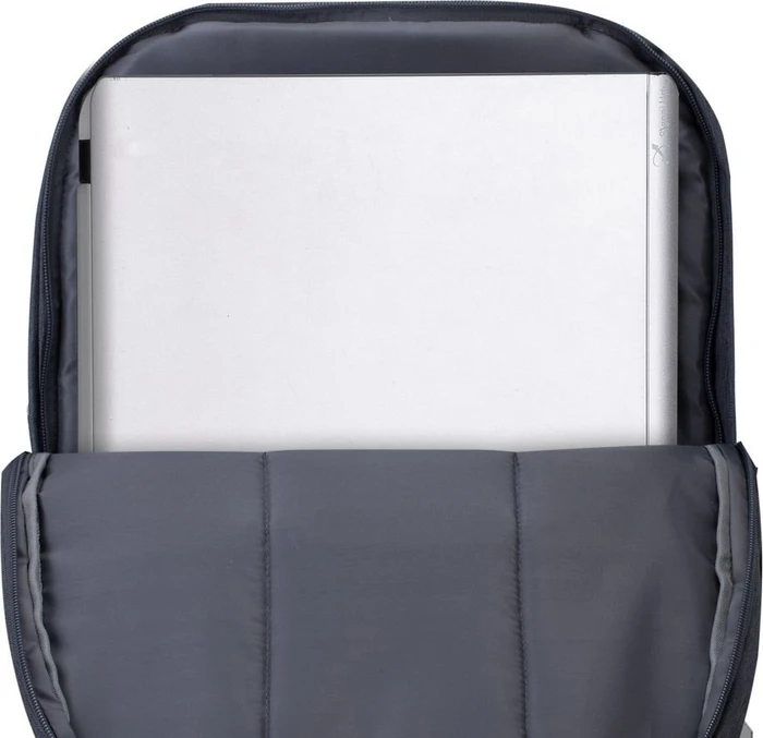 RivaCase Prater anti-theft Laptop Rucksack 17.3", Dark Grey