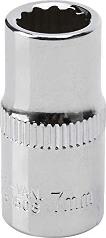 KS Tools CHROMEplus Außenzwölfkant Steckschlüssel 1/4", 7x25mm