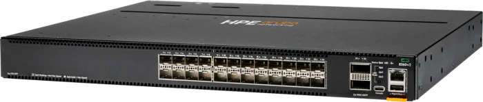 HPE Aruba CX 8360 v2 Series Rackmount 10G Managed Switch, 24x SFP+, 2x QSFP28, Back to Front Airflow