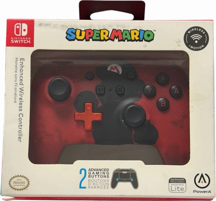 PowerA Enhanced Wireless Controller Mario Silhouette (Switch)