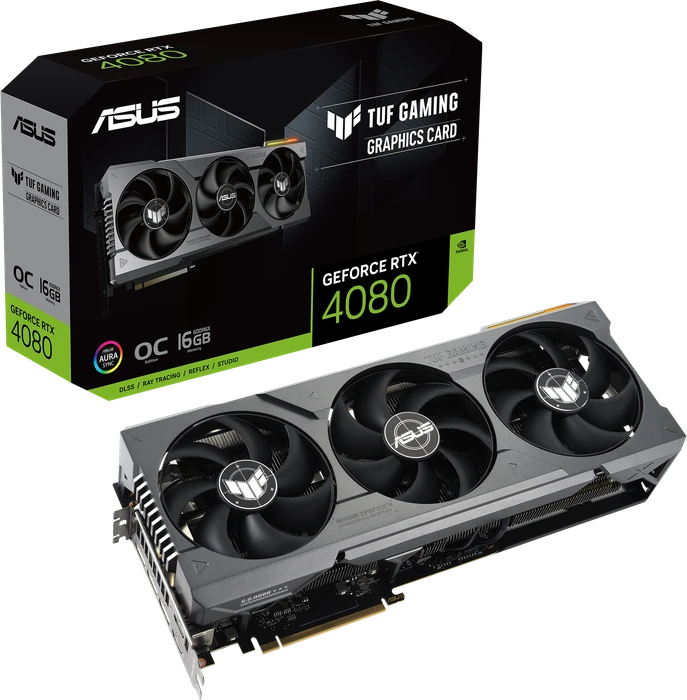 ASUS TUF Gaming GeForce RTX 4080 OC, TUF-RTX4080-O16G-GAMING, 16GB GDDR6X, 2x HDMI, 3x DP