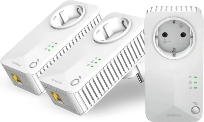 Strong Powerline 600 Triple Pack, EU, V2, HomePlug AV, RJ-45, 3er-Pack