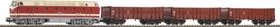 Piko - Spur H0 Start-Set - Start-Set mit Bettung BR 119 + 3 Hochbordwagen
