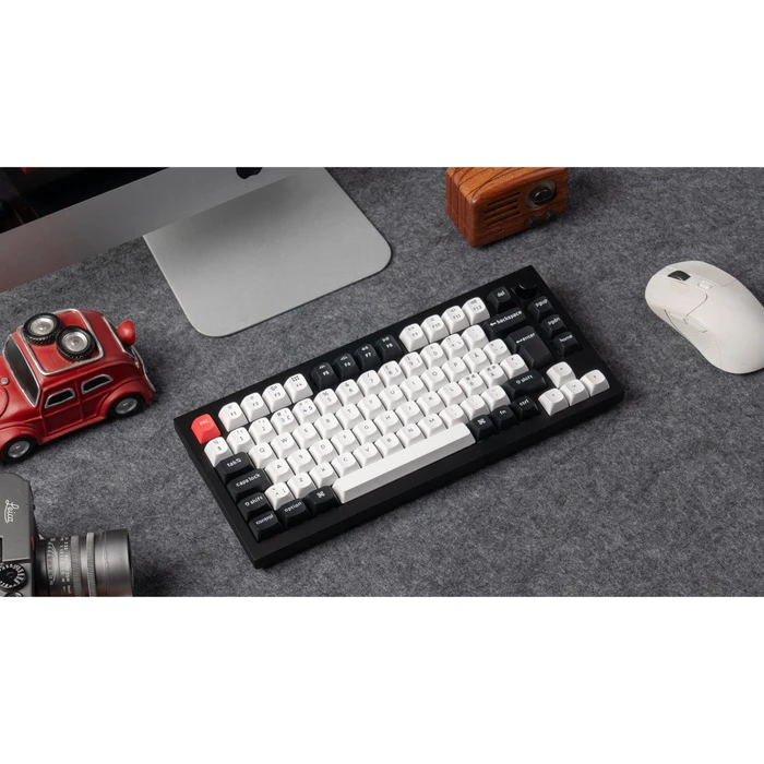 Keychron Q1 HE, Carbon Black, 75%, PBT, LEDs RGB, Gateron 2.0 Magnetic Nebula, USB/Bluetooth, DE