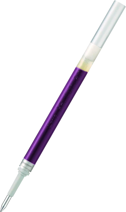 Pentel EnerGel Roller Pen LR7-VX, Tintenrollermine 0.35mm (0.7mm Ball) violett, 12er-Pack