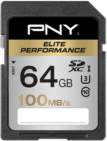 PNY Elite Performance R100 64GB, UHS-I U3, Class 10