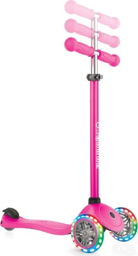 Globber Primo Lights Kickboard neon pink
