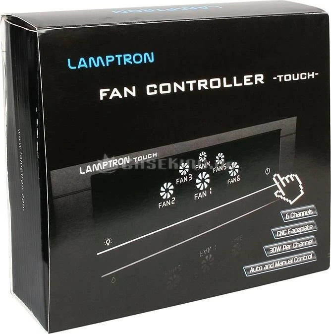 Lamptron Fan Controller Touch schwarz, 5.25" Lüftersteuerung 6-Kanal