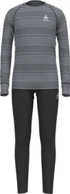 Odlo Active Warm Base Layer Set grey melange/black (Junior)