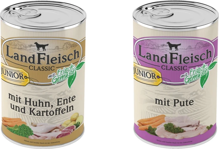 LandFleisch Junior Huhn Ente und Kartoffeln, 400g