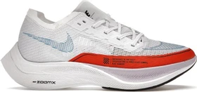 Nike ZoomX Vaporfly NEXT% 2 white/rush orange/doll/laser blue (Damen)
