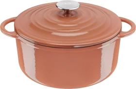 Tefal E26004 Lov Gusseisen Kochtopf Bräter rund 25cm terracotta