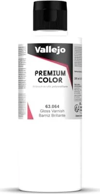 Vallejo Premium Airbrush Color gloss varnish, 200ml