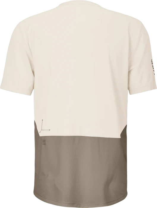 Scott Vertic Zip Trikot kurzarm cotton white/toast beige (Herren)