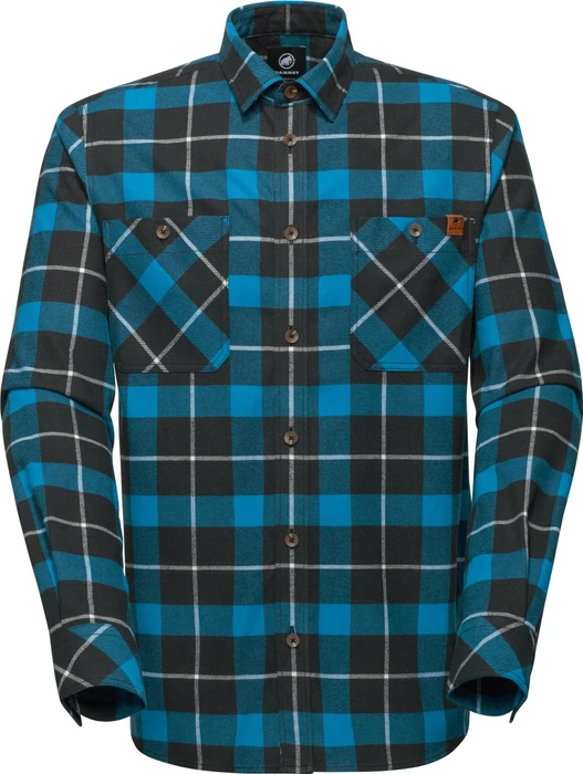 Mammut Alvra Hemd langarm black/glacier blue (Herren)