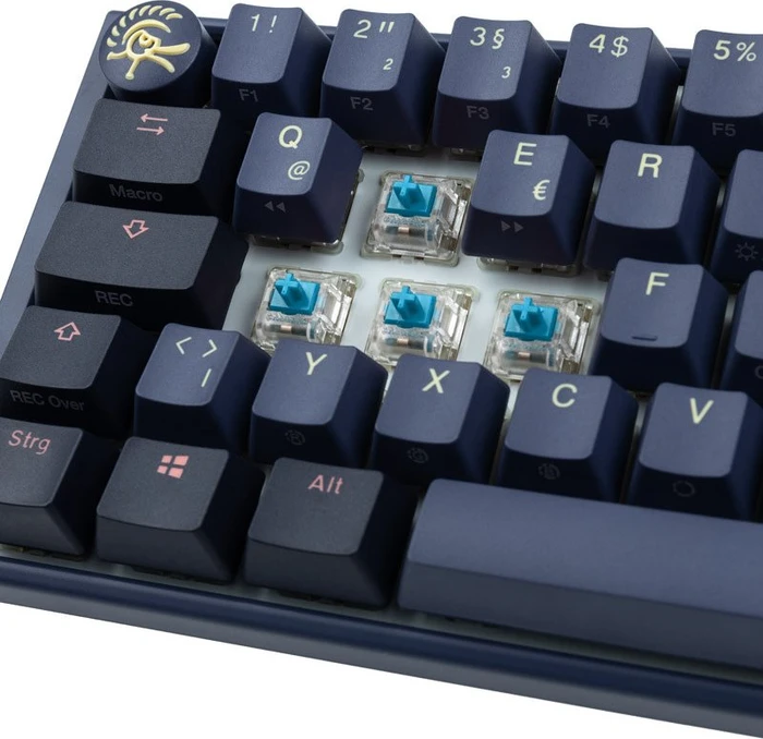 Ducky One 3 Mini, Cosmic Blue, PBT, LEDs RGB, MX RGB BLUE, USB, DE