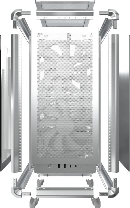 Cooler Master MasterFrame 500 Mesh ARGB, silber, Glasfenster