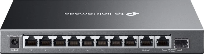 TP-Link Omada ES210 Desktop Gigabit Managed Switch, 9x RJ-45, 1x RJ-45/SFP, 123W PoE+