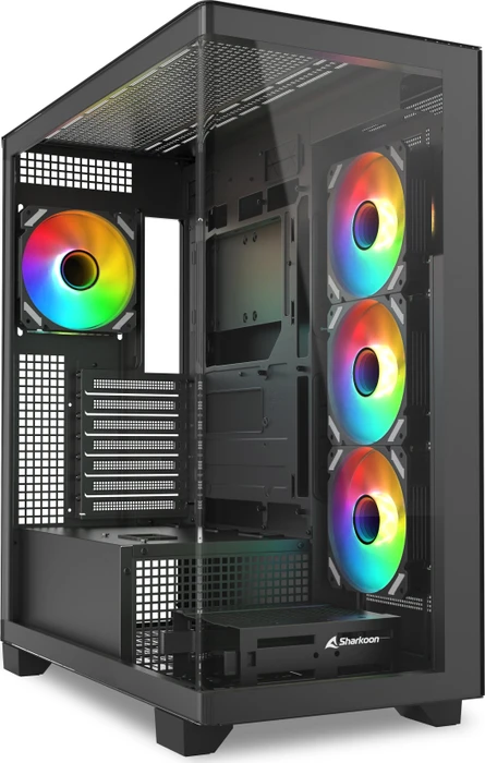Sharkoon Elite Shark CA500, schwarz, Glasfenster