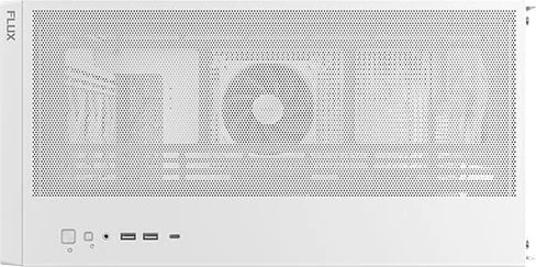 Antec Flux, weiß/braun, Glasfenster