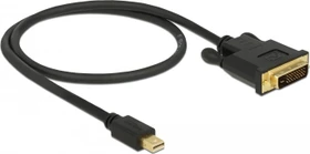 DeLOCK Mini DisplayPort 1.1 [Stecker] auf DVI-D 24-Pin [Stecker] Kabel, 0.5m (83987)