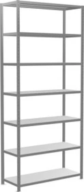 Schulte Lagertechnik Multiplus 250 Schwerlastregal 130x300x50cm verzinkt