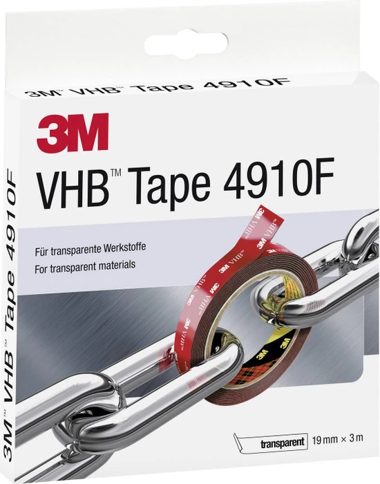 3M VHB 4910F transparent, Klebeband, 19mm/3m