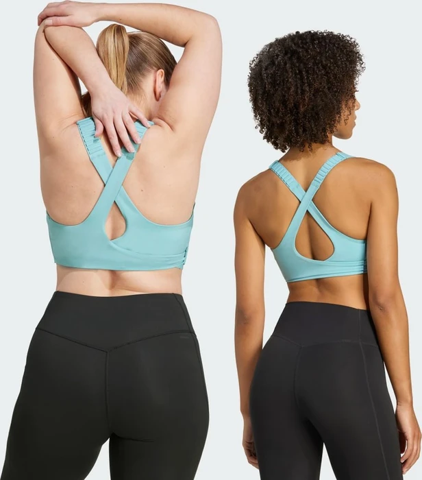 adidas FastImpact Luxe Run High-Support Sport-BH mint ton (Damen)