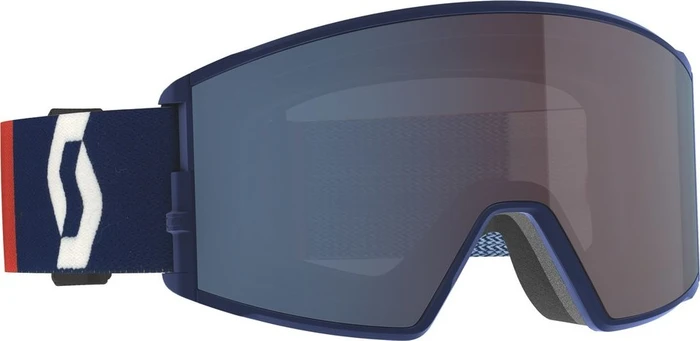 Scott React retro blue/enhancer blue chrome