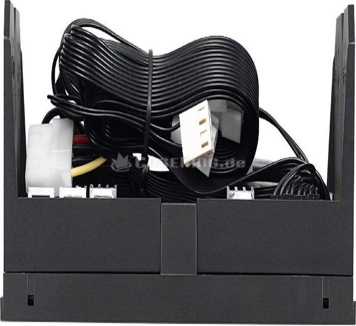 AeroCool Modern V schwarz, 2x 5.25" Dualbay Lüftersteuerung 4-Kanal