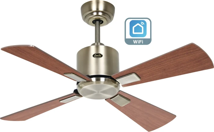 CasaFan Eco Neo III 92 MA-NB/KI WiFi Deckenventilator nuss/kirsche/messing antik