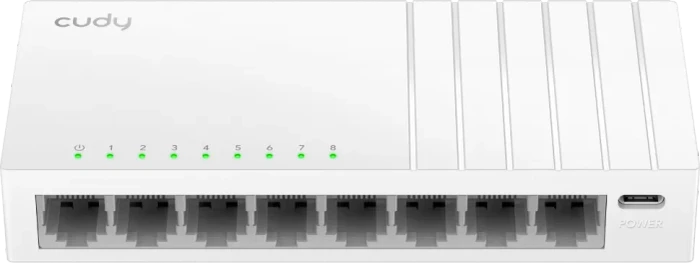 Cudy GS100 Series Desktop Gigabit Switch, 8x RJ-45
