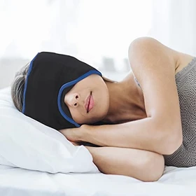 mysleepmask Schlafmaske L/XL schwarz/blau