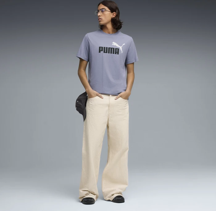 Puma Essentials 2 Colour No. 1 Logo T-Shirt kurzarm gray sky (Herren)