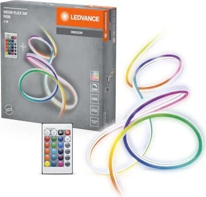Osram Ledvance Indoor Neon Flex RGB USB + RC LED-Streifen 4W 2.1m