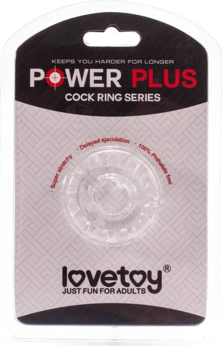 Lovetoy Power Plus Cockring 02 clear