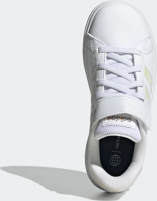adidas Grand Court Lifestyle Court Elastic Lace and Top Strap cloud white/iridescent (Junior)
