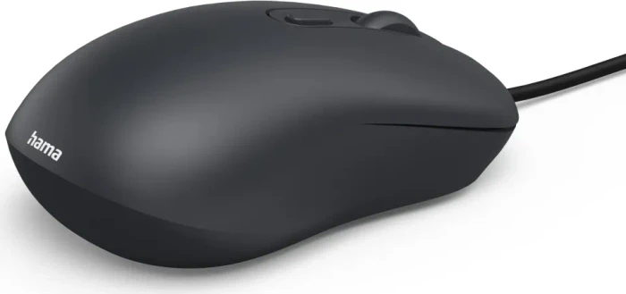 Hama CM-200 Silent 4-Button Mouse schwarz, USB