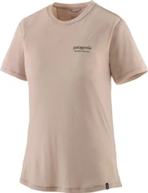 Patagonia Capilene Cool Merino Graphic Funktionsshirt kurzarm heritage header: shroom taupe (Damen)
