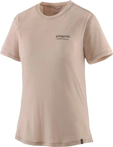 Patagonia Capilene Cool Merino Graphic Funktionsshirt kurzarm heritage header: shroom taupe (Damen)